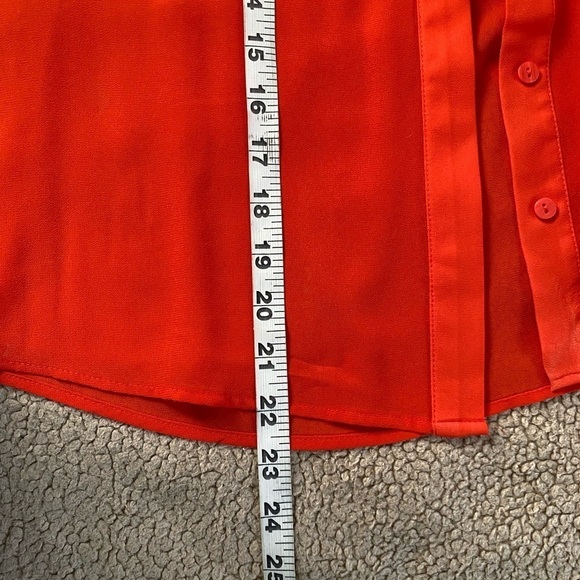 ZARA Pleaded Long Platted Sleeve Collared Button Up Blouse Top, Sz: Medium - Picture 6 of 9